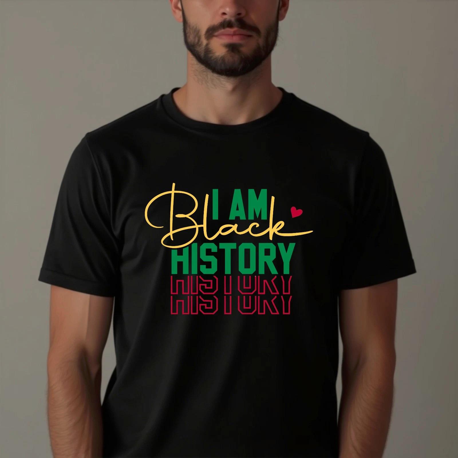 I Am Black History Black History Month Graphic African Amercan Pride T-Shirt XL
