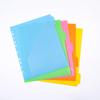 Tranbo A4 11-Hole Color Index Divider, 5-Page PP Folder