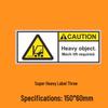 Heavy Package Warning & Team Lift Sticker Set