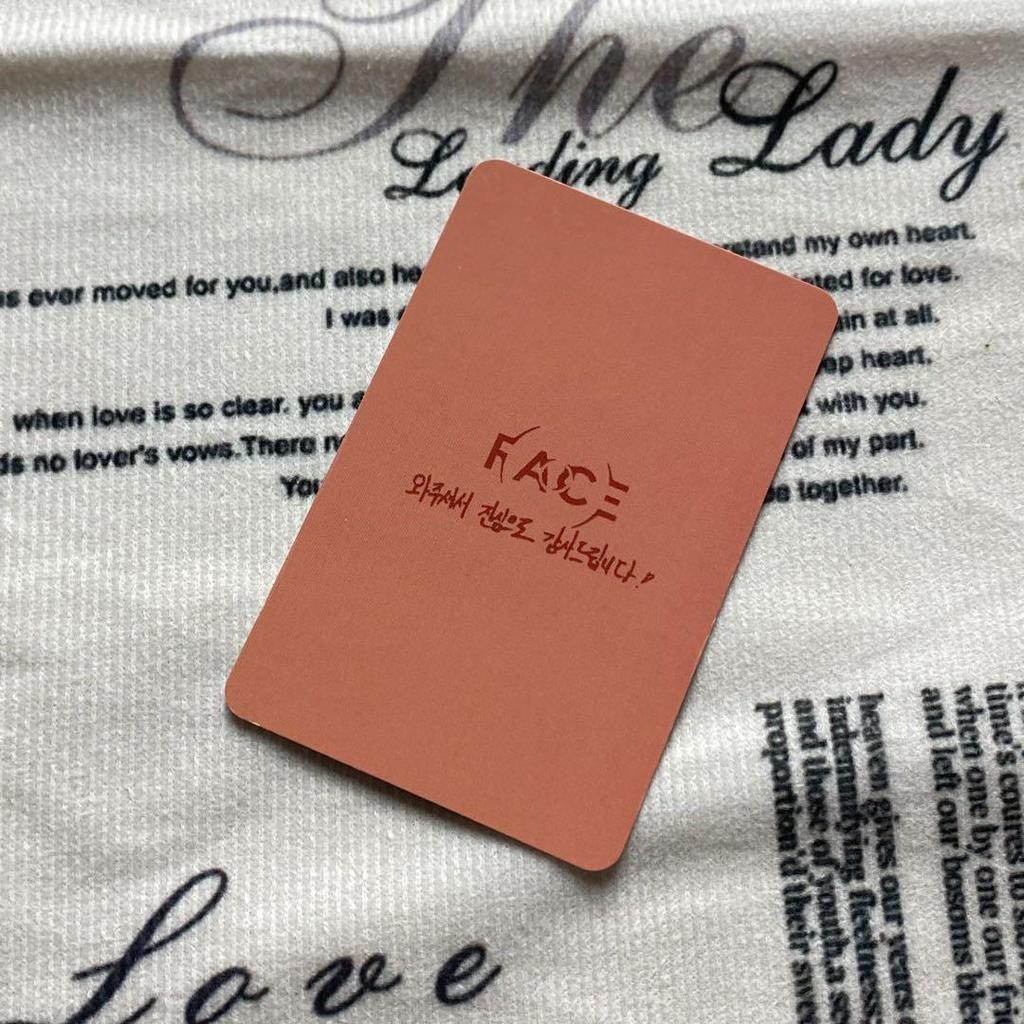 [USED] BTS FACE pre-recorded sanok jimin trading card