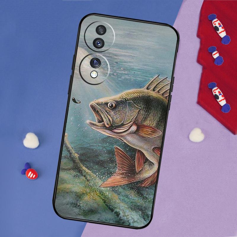 Fish Fishing Case For Honor 200 Pro 50 70 90 X8a X9a X8 X9 X8b X9c X9b Honor Magic 7 5 6 Pro Lite Cover