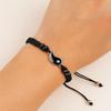 Punk Tai Chi Bracelet Black Whit Hand Chain Retro Braided Bracelet  Couple Jewelry Gift