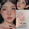 Rhinestone Face Makeup Stickers: Teardrop Eye Gems for Festivals, Concerts, and Stage Performances