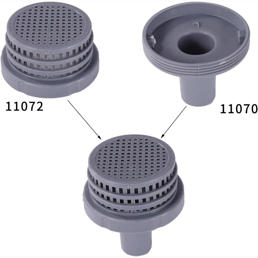 11070 11072 Wasserstrahlverbinder Kunststoff Poolfilterverbinder Sieb Filterersatz 25022E