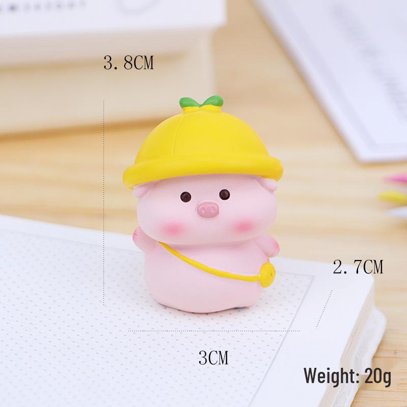 Wang Dou Dou Zhu Cute Cartoon Figurine for Car, Home, or Office Decor
