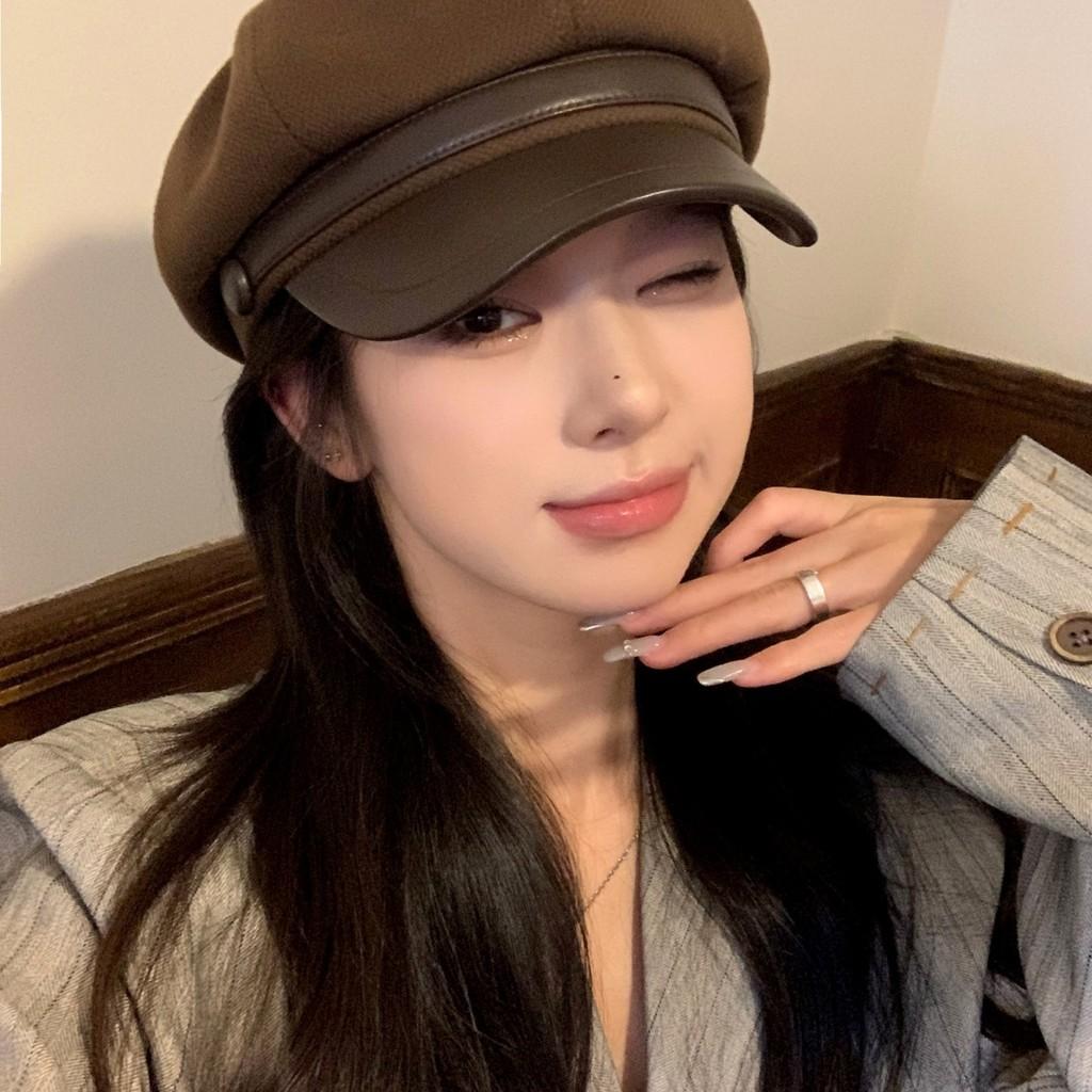 Classic Wool Beret Hat With Short Brim For Winter Fashion And Casual Wear