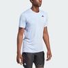 Adidas Tennis Freelift Tee With Logo Men Tops Light-Pink Blue IA8288