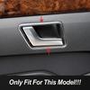 Car Inner Door Handle Bowl Panel Frame Trim For Mercedes Benz E Class W212 2009-15 Stainless Steel Interior Accessories Stickers