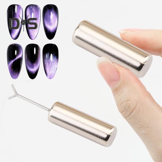 Zestaw Magnesów Serca Narzędzie do Nail Artu z Prowadnicą w Kształcie Y Pręty Magnetyczne Efekt Kociego Oka Profesjonalny Zestaw do Projektowania Paznokci do Domu Salonu