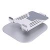 Desk Tablet Stand Adjustable Foldable 360 degrees  Rotating Metal Desk Tablet Holder for Cell Phone Silver