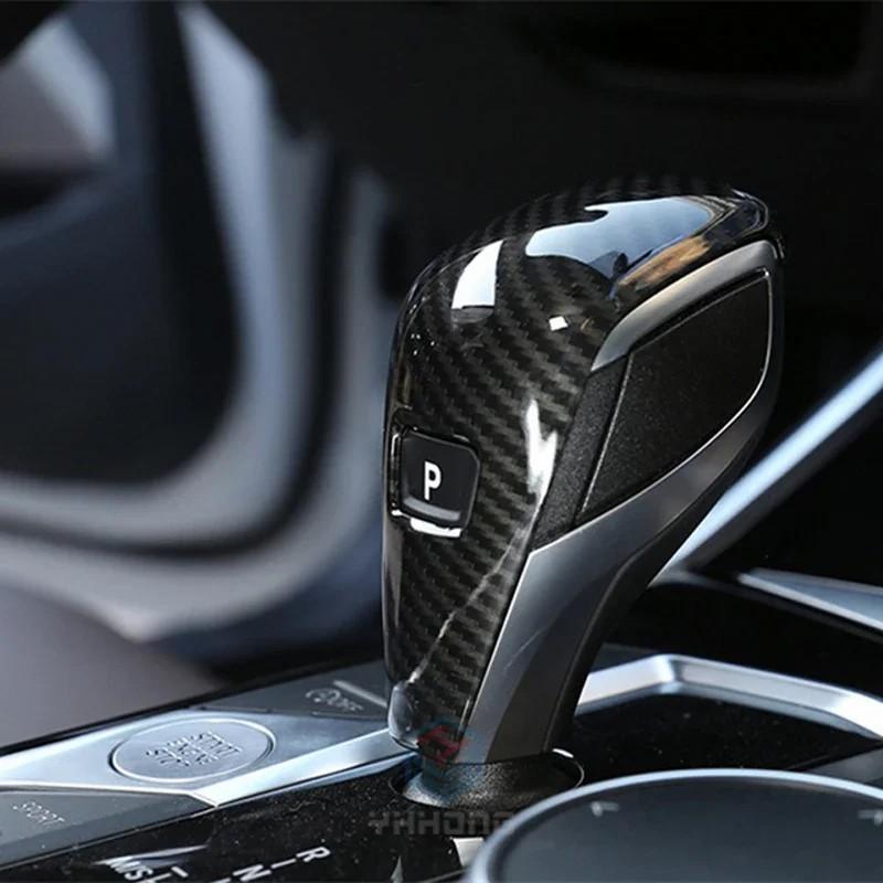 For BMW F40 F44 G42 G20 G21 X3 G01 X4 G02 G29 G22 G23 G26 1pcs ABS Trim Handle Sticker Carbon Fiber Gear Shift Knob Cover