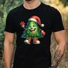 Men's T-Shirt Funny Christmas Tree Motif Cotton Size XS To 5XL