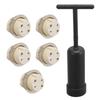 5Pcs G9 Ceramic Lamp Holder Temperature Resistance Zinc Alloy Ring Light Bulb Base Socket with