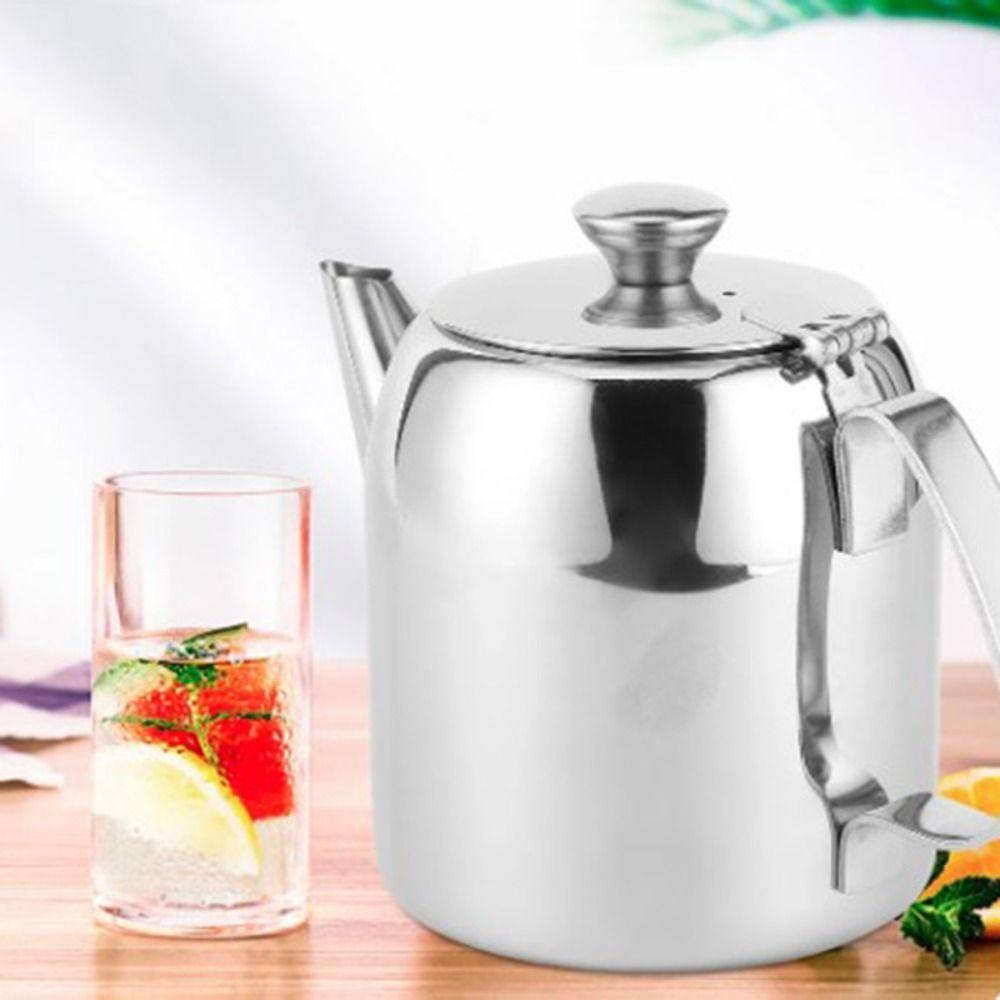 Short Spout Teapot Thickened Cold Kettle Oil Pot Stainless Steel Coffee Pot  Cafe