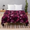 Retro Vinyl Records - Viva Magenta Throw Blanket