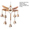 Dragonfly Wind Chime with 8 Brass Bells Weather-resistant Vintage Outdoor Garden Yard Patio Hanging Metal Wind Bell Decoration