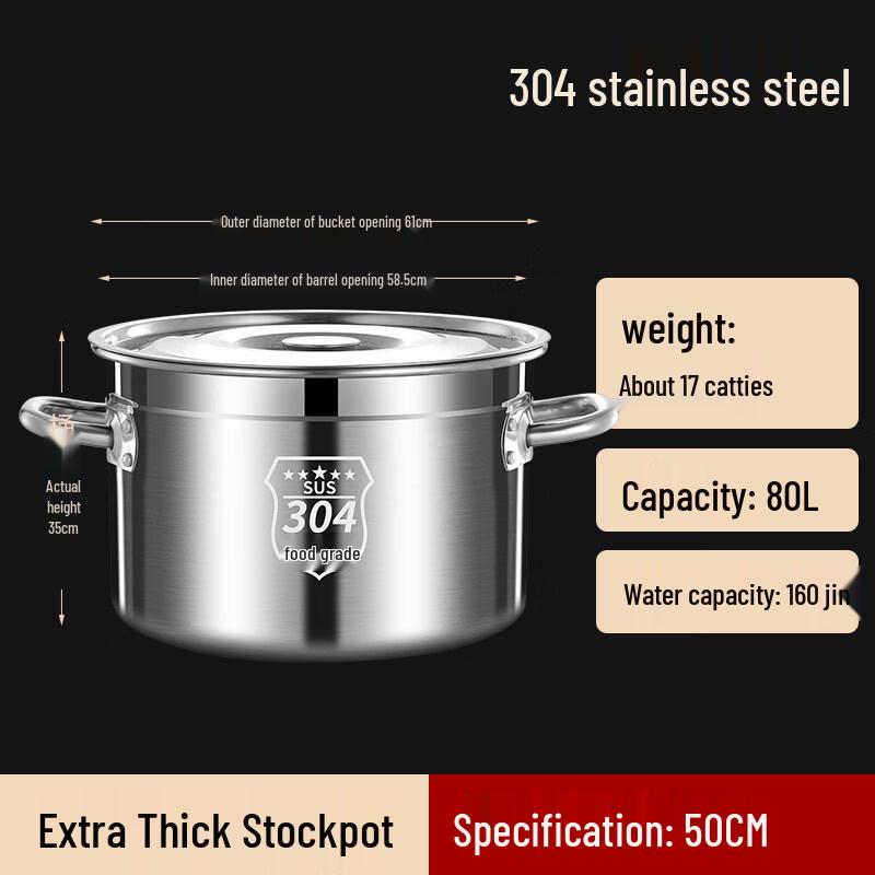 Stainless Steel Stockpot with Lid