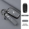 Hub Caps Zinc Alloy Leather Car Key Case Cove Shell Keychain Buckle For Renault Kadjar Captur Megane Sandero Clio 5 2022 Arkana