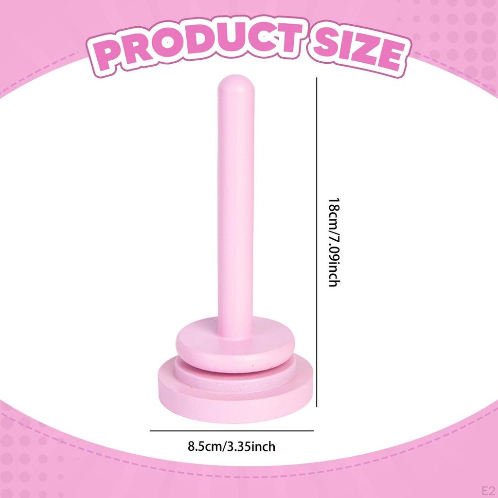 Drewniany Uchwyt na Włóczkę Stojak na Szpulę Podstawa do Przechowywania Nici Przenośny Wszechstronny Akcesoria do Szycia Kłębek Wełny