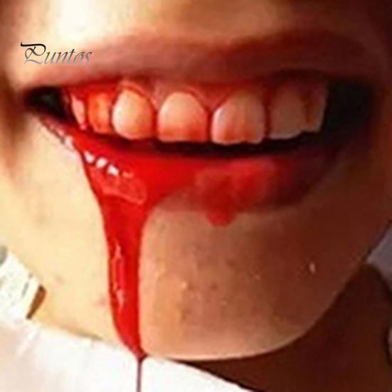 Píldora de Sangre Falsa 3 uds/Caja Pastillas Horror Realista Líquido Atrezo Cápsulas Atrezo de Halloween Simulación