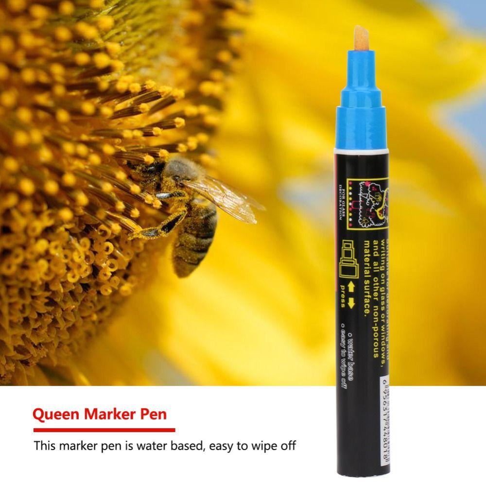 1Pcs Plastic Bee Queen Marker Pen Blue Bee Keeping Tool New Bee Marking Pen for Queen Bee Marking