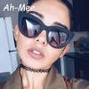 4pcs Fashion Large Frame Cat Eye Sunglasses Women Gradient Brand Design Sun Glasses Women's Outdoor Travel Eyewear UV400