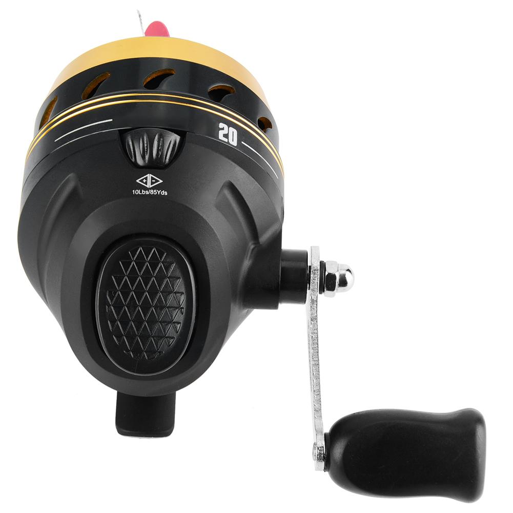 SY20 Shot Fishing Wheel Metal Fish Built in Line Casting Reel for Fishing Golden