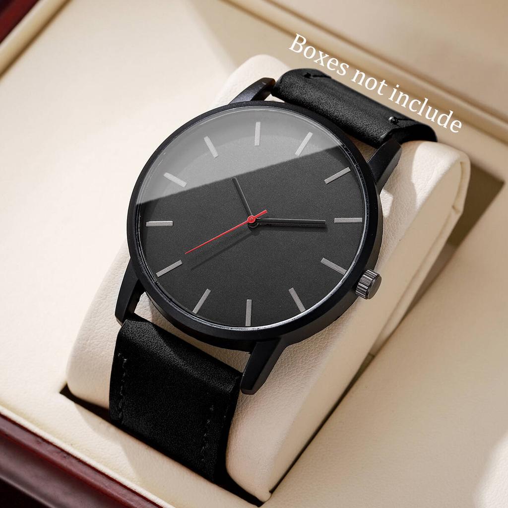 Simple Casual Leather Strap Men Quartz Watch Business Watches for Men Clock Reloj Hombre