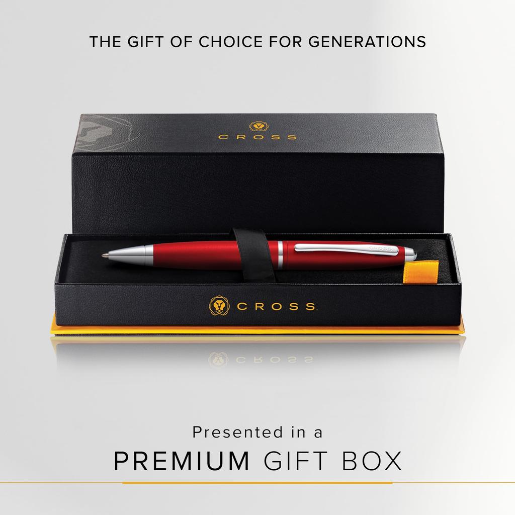CROSS Ballpoint Officially Imported Pen, Oil-Based, Karei, Red, AT0112-19,