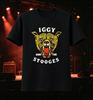 Retro Punk Style Leopard Head Print T Shirt For Men Vintage Wild Cat Graphic Crew Neck Short Sleeve Loose Rock Music Casual
