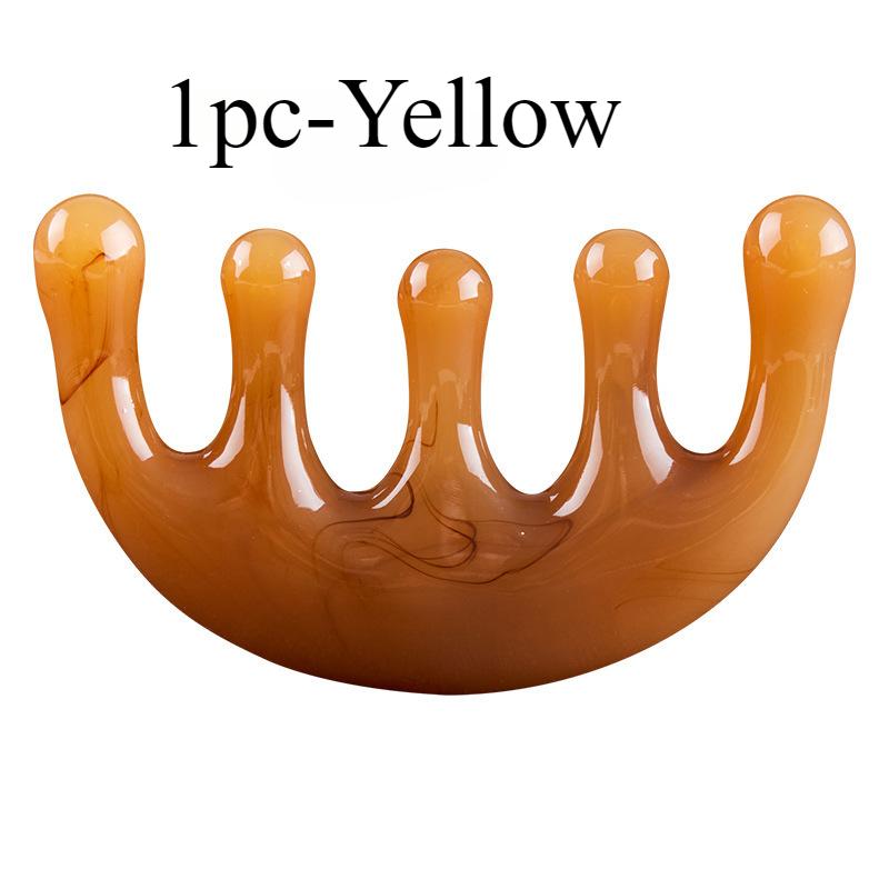 

1/2/3pcsFive-tooth meridian massage comb resin head point massage instrument five-claw decompression portable small comb