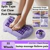 Split Type Foot Massager Roller Improved Circulation Pain Relief Foot Acupoint Massager Acupressure Therapy Portable