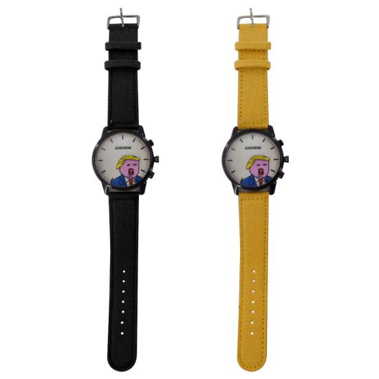 Divertente cartone animato Donald Coppia Band analogico Trump Pattern Cloth  Quartz Orologio da polso acquista in modo economico — spedizione gratuita,  recensioni reali con foto — Joom