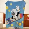 Cartoon T-The L-Little M-Mole Throw Flannel Throw Blanket, Lightweight Cozy, Durable Washable Cute Cool