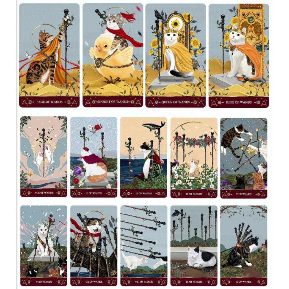 10.3*6cm Muse Cat Tarot A Deck Made Up of Cat Illustrations 78 Pcs Cards