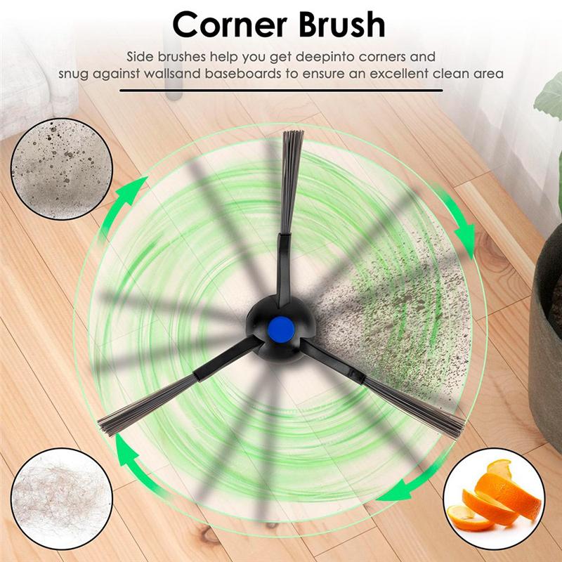 T21C For ECOVACS DEEBOT N20 Pro Plus Roller Brush Side Brushes Robotic Vacuum Cleaner Accessories