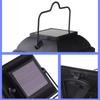 Solar Powered Portable Lantern with Handle for Outdoor Indoor Use Waterproof Decorative Lantern with LED Candle Light for Garden Patio Camping