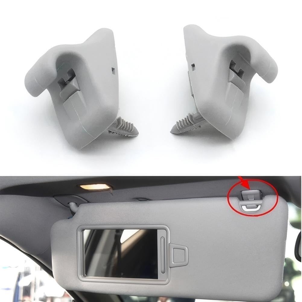 2Pcs Sun Visor Holder Support Retainer Hook Clips Fits for Hyundai Elantra 2017 Creta 2015-2017 Sonata 2015-2018 Replace# 85235-C9000 85235C9000