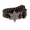 Wide Side Star PU Leather Belt Rivet Trouser Decoration Elegant Y2k Style Waist Belt  Party