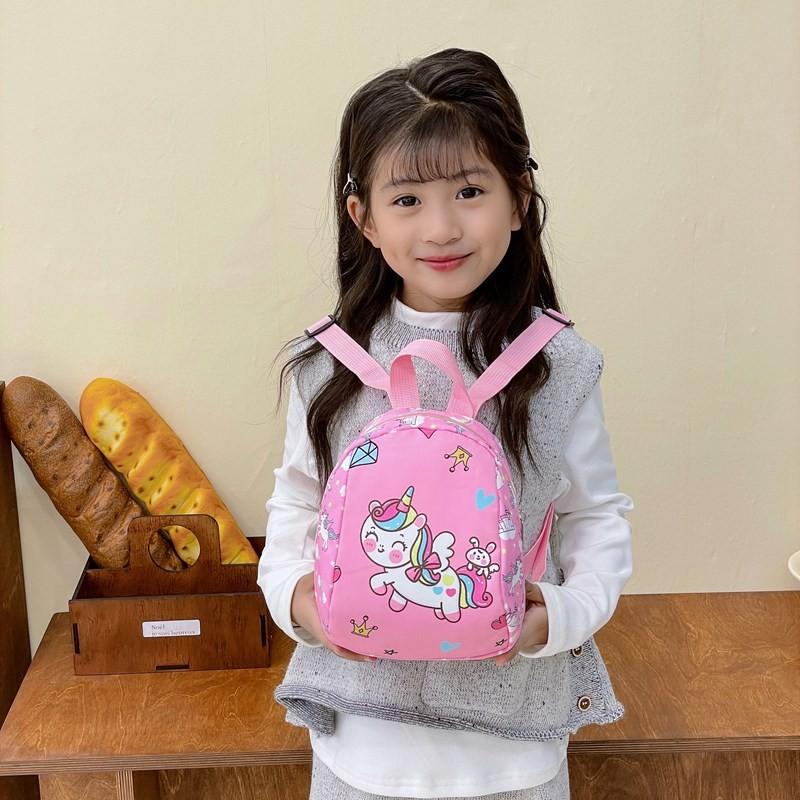 Adorable Pink Unicorn Print Children's Backpack Lightweight And Stylish For School Use
