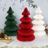 Foldable Paper Christmas Tree 3D Friendly Paper Xmas Tree Model Reusable Exquisite Design 3D Merry Christmas Ornament Wedding