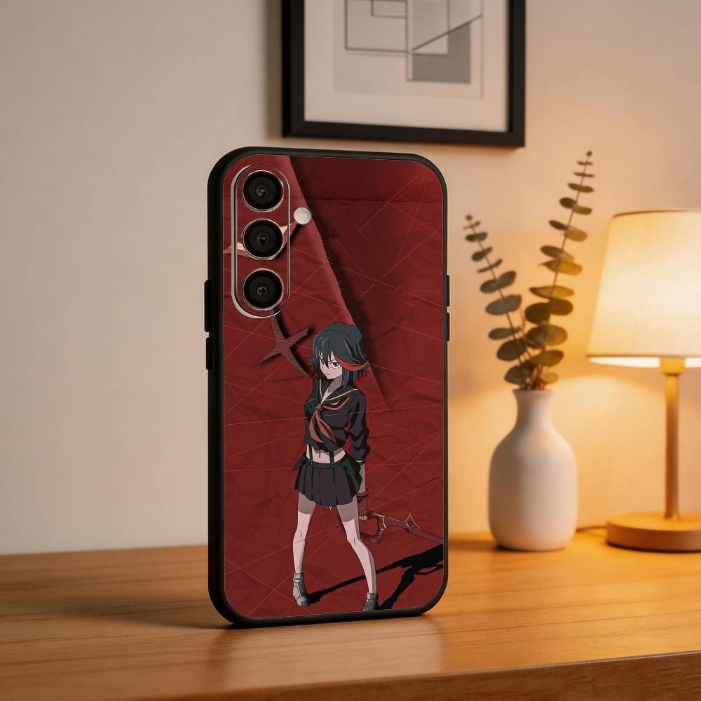 COOL K-Kill La Kill Phone Case For Samsung A73,72,71,A52,51,40,41,A22,A32,31,A13, Soft Black Shell