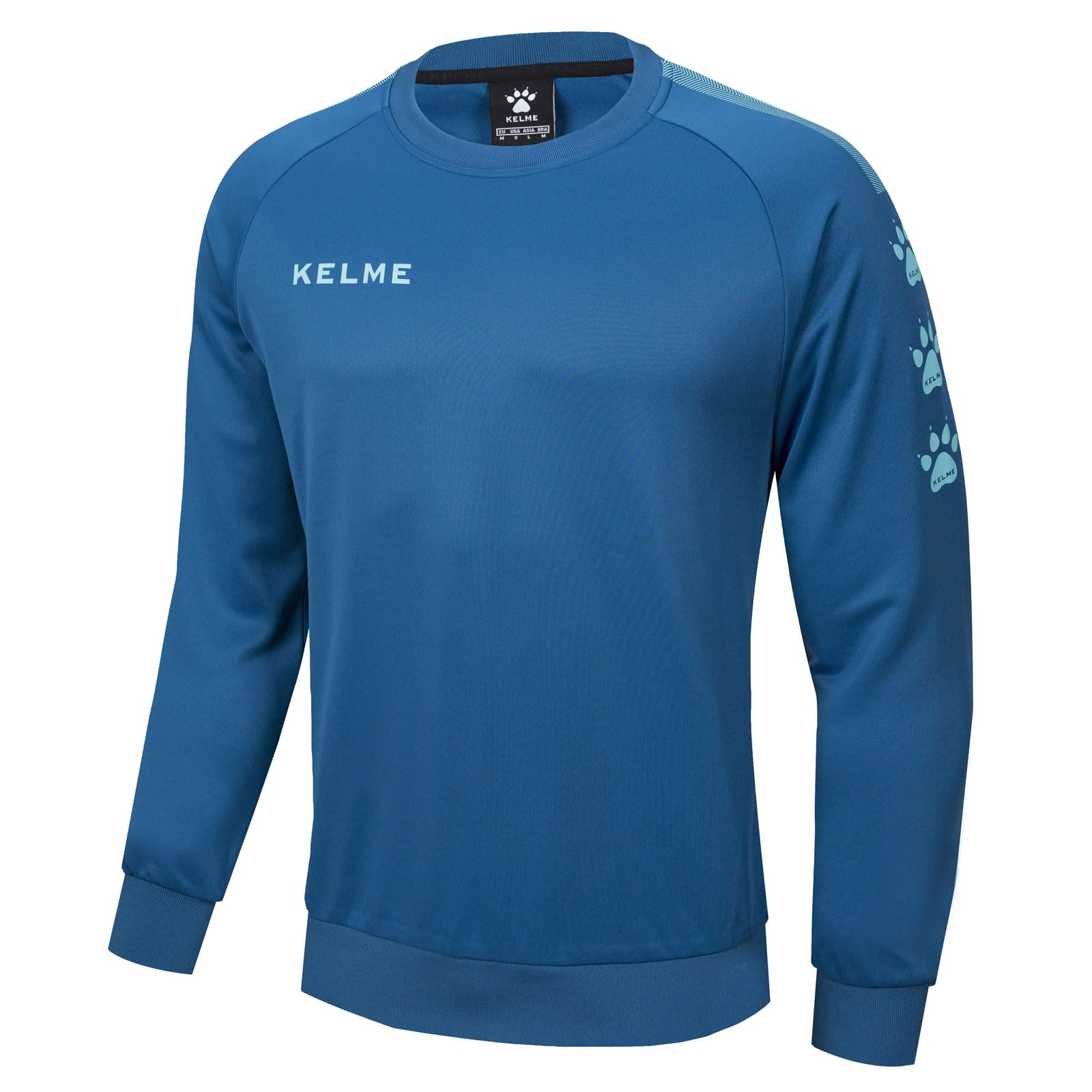 

Kelme Men s Long Sleeve Crew Neck Sweatshirt, Stylish, Loose Fit, Casual (Blue, Size XL)