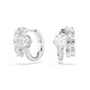 Swarovski Rhodium Hoop Earrings 5753572