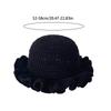Colorful Crochet Ruffle Bucket Hat Warm Stretch Knit Hat New Year Celebration Women'S Fashion Handmade Beanie Hat Tool Tentacle