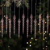 12Pcs Acrylic Christmas Ornaments Snowflake Ornaments Christmas Tree Ornaments  Holiday Home Decor