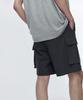 MUSINSA STANDARD Wide Banded Cargo Half Slacks [Gray]