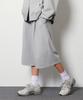 Gakkai Unions Single-Pleat Autumn-Length Sweatshirt Bermuda Pants Gray