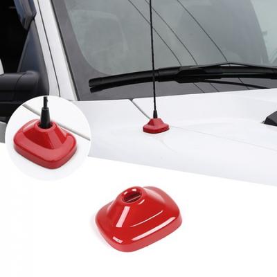 Red Radio FM Antenna Base Decor Cover Accessories for Ford Raptor F150 2009-2014