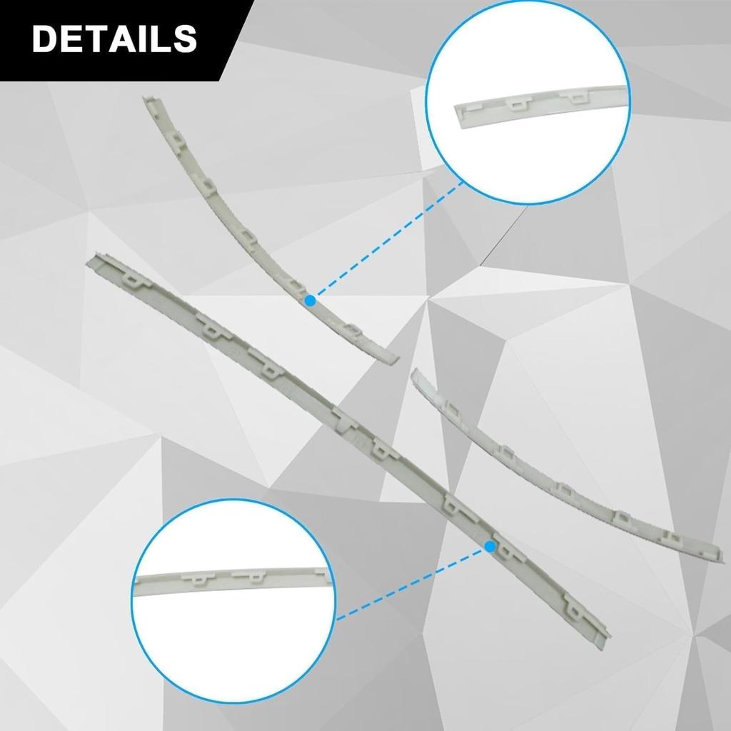 SecosAutoparts 3 szt. Listwa ozdobna zderzaka przedniego Kompatybilna z Land Range Rover L405 2018 2019 2020 2021 2022